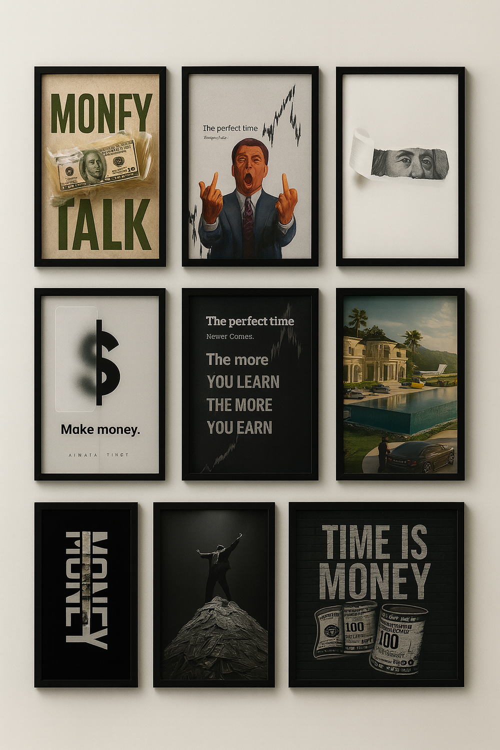Money & Hustle Wall Art